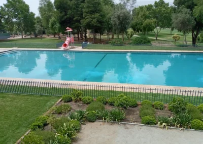 Revestimiento de fibra para piscinas